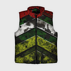 Женский жилет Абстрактные камуфляж, цвет: 3D-красный