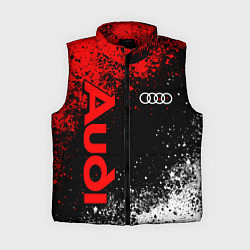 Женский жилет Ауди - красный и белый