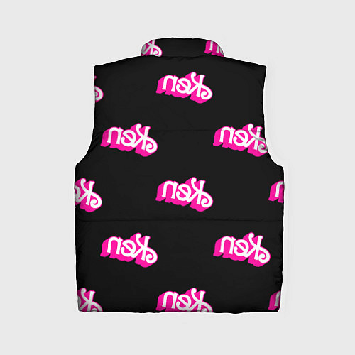 Женский жилет Логотип Кен - патерн / 3D-Светло-серый – фото 2