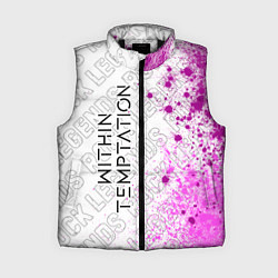 Женский жилет Within Temptation rock legends: по-вертикали, цвет: 3D-черный