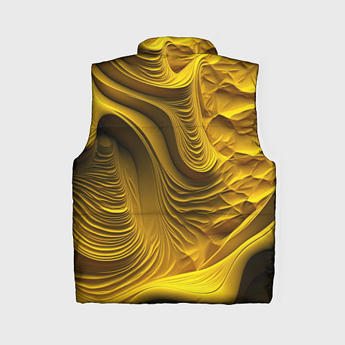 Женский жилет Объемная желтая текстура / 3D-Красный – фото 2