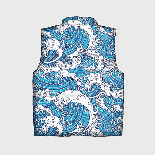 Женский жилет Sea waves / 3D-Красный – фото 2