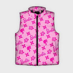 Женский жилет Барби паттерн розовый