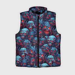 Женский жилет Monster skulls pattern