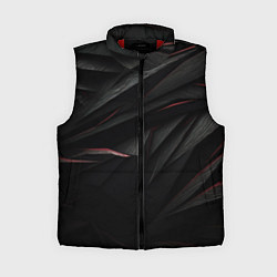 Женский жилет Black texture, цвет: 3D-красный