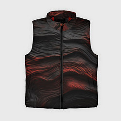 Женский жилет Black red texture, цвет: 3D-красный