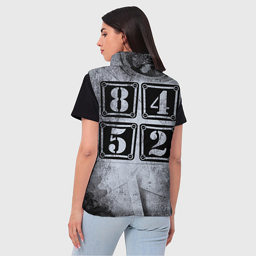 Женский жилет 8452 metal band Саратов / 3D-Светло-серый – фото 4