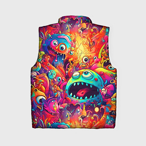 Женский жилет Кислотные чудики / 3D-Красный – фото 2