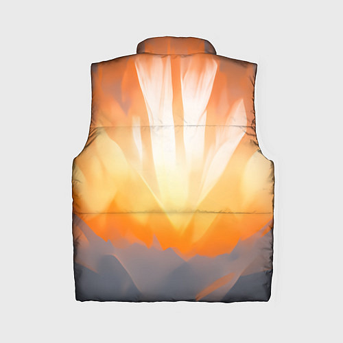 Женский жилет Нарисованная огненная лиса / 3D-Красный – фото 2