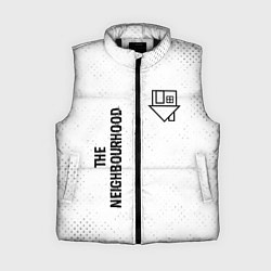 Женский жилет The Neighbourhood glitch на светлом фоне: надпись,, цвет: 3D-черный