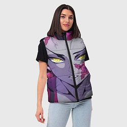 Женский жилет Клинок рассекающий демонов Даки, цвет: 3D-светло-серый — фото 2
