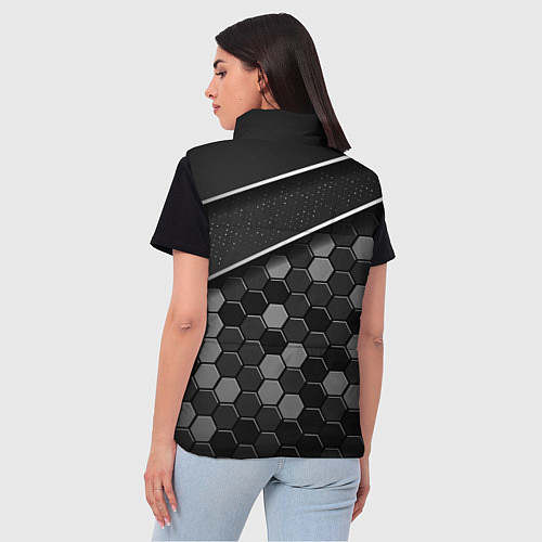 Женский жилет Lexus - Строгий технологичный / 3D-Светло-серый – фото 4