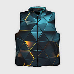 Женский жилет Объемные частицы с подсветкой, цвет: 3D-черный