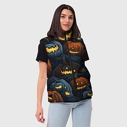 Женский жилет Хэллоуин life, цвет: 3D-красный — фото 2