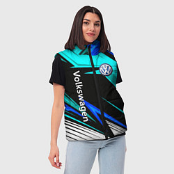 Женский жилет Фольцваген - sport uniform, цвет: 3D-черный — фото 2