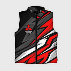 Женский жилет Митсубиси - красный спортивный, цвет: 3D-светло-серый