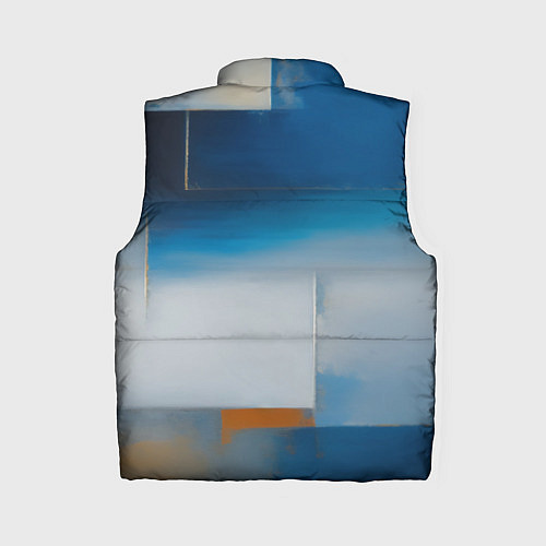 Женский жилет Синяя палитра / 3D-Светло-серый – фото 2