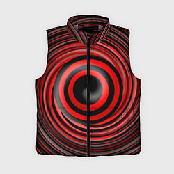 Женский жилет Красно-черный вихрь