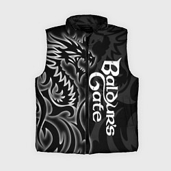 Женский жилет Балдурс гейт 3 - черный дракон