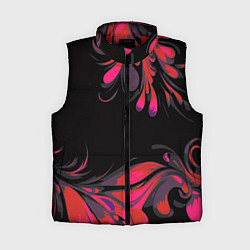 Женский жилет Красный привкус на черном