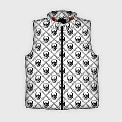 Женский жилет Черепа и кости, цвет: 3D-красный