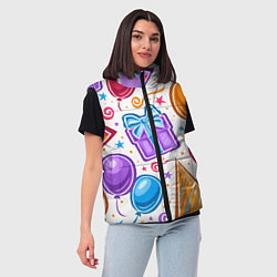 Женский жилет Вечеринка, цвет: 3D-черный — фото 2