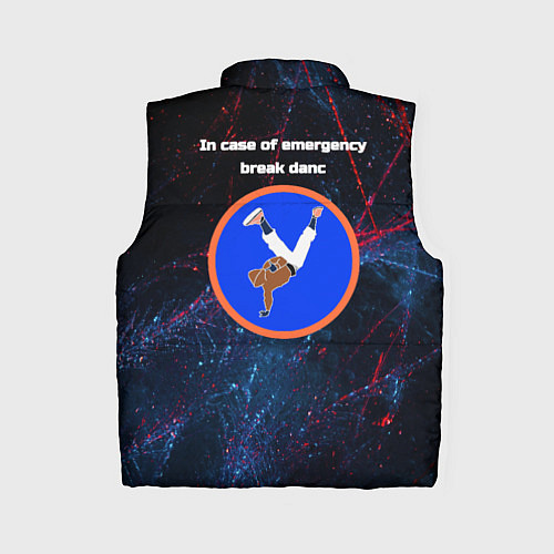 Женский жилет В случае крайней необходимости станцуй брейк данс / 3D-Красный – фото 2