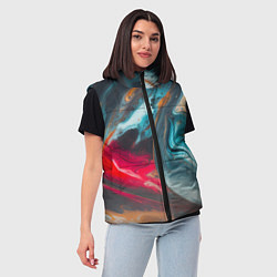Женский жилет Палитра масло, цвет: 3D-черный — фото 2