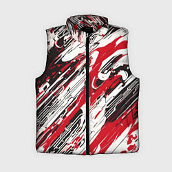 Женский жилет Спонтанные брызги красные, цвет: 3D-красный