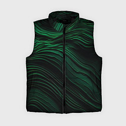 Женский жилет Dark green texture