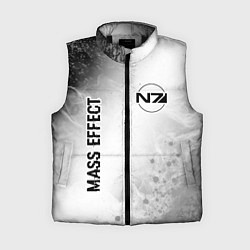 Женский жилет Mass Effect glitch на светлом фоне: надпись, симво, цвет: 3D-черный