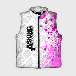 Женский жилет Asking Alexandria rock legends: по-вертикали, цвет: 3D-черный