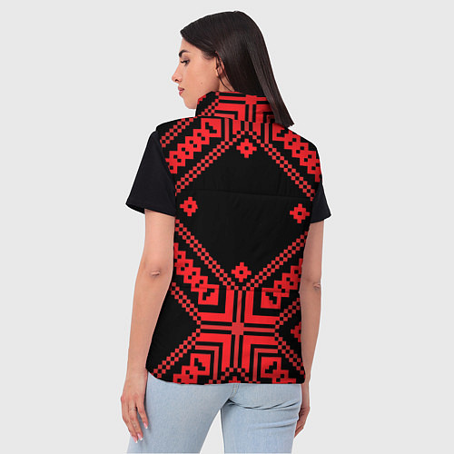 Женский жилет Национальный черный / 3D-Светло-серый – фото 4