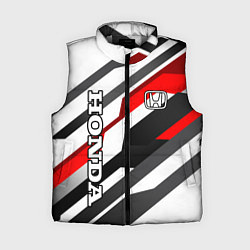 Женский жилет Honda - red and white, цвет: 3D-светло-серый