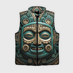 Женский жилет Орнамент в стиле индейцев майя, цвет: 3D-светло-серый