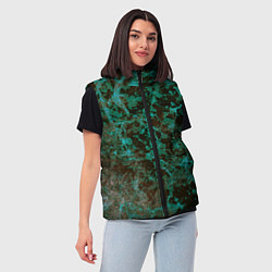 Женский жилет Абстракция - водоросли, цвет: 3D-светло-серый — фото 2