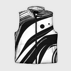 Женский жилет Abstract black and white composition