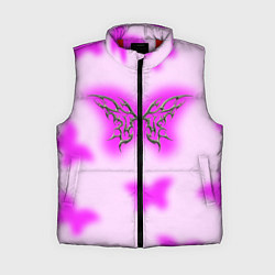 Женский жилет Y2K purple butterfly, цвет: 3D-красный