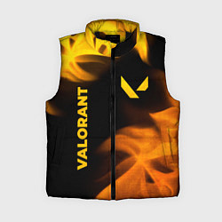 Женский жилет Valorant - gold gradient вертикально, цвет: 3D-черный