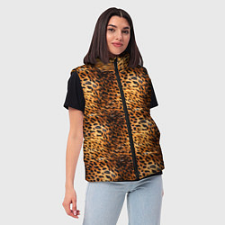 Женский жилет Текстура кожи животного паттерн, цвет: 3D-светло-серый — фото 2