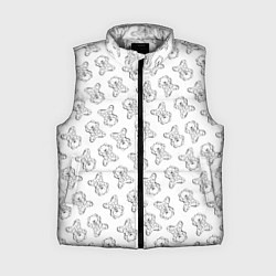 Женский жилет Сончас у мишек - принт раскраска, цвет: 3D-светло-серый