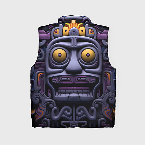 Женский жилет Орнамент в стиле ацтеков / 3D-Красный – фото 2