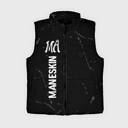 Женский жилет Maneskin glitch на темном фоне по-вертикали, цвет: 3D-черный