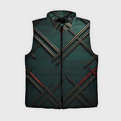 Женский жилет Диагональный узор в шотландском стиле, цвет: 3D-светло-серый