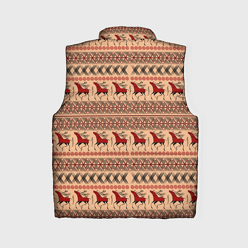Женский жилет Мезенские олени / 3D-Красный – фото 2