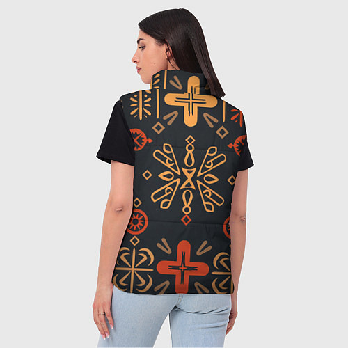 Женский жилет Орнамент в славянском стиле / 3D-Светло-серый – фото 4