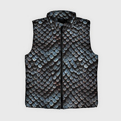 Женский жилет Паттерн чешуя дракона, цвет: 3D-черный
