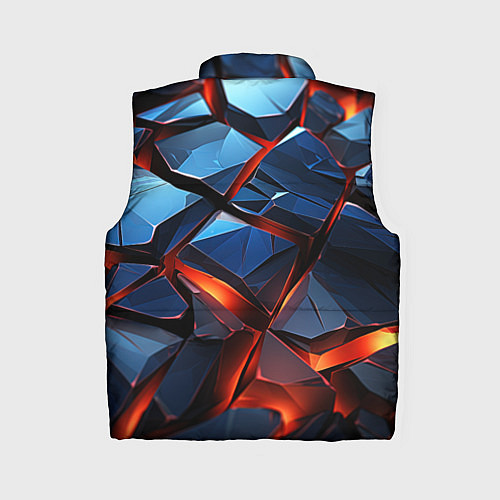 Женский жилет Неоновые камни / 3D-Красный – фото 2