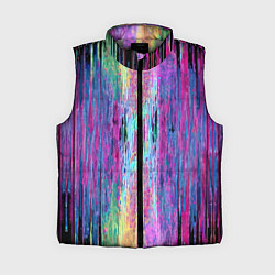 Женский жилет Размазанная краска, цвет: 3D-светло-серый