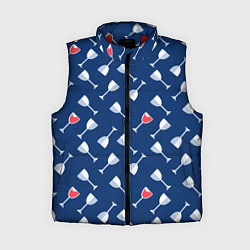 Женский жилет Бокальчик винишка, цвет: 3D-красный